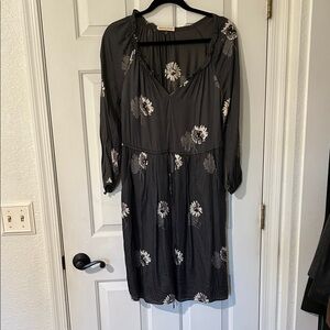 Rebecca Taylor Charcoal Floral Dress